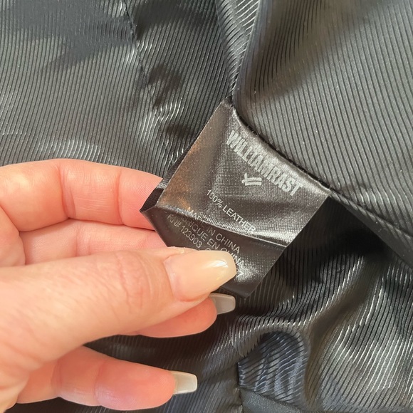 Genuine Leather Biker Jacket William Rast Women’s - Picture 3 of 12